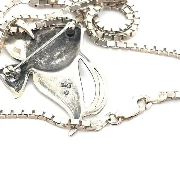 James Avery 925 Angel Fish Pendant/Brooch on 925 Chain